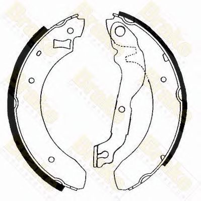 BRAKE ENGINEERING sh2207 -  Комплект тормозных колодок